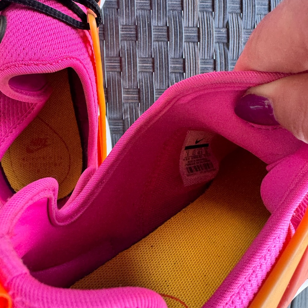 Nike Air Presto Pink Orange Running Shoes Womens Size 9 - Picture 7 of 9